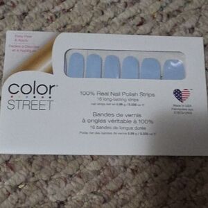 Color Street Powder Blue Nail Polish Strips